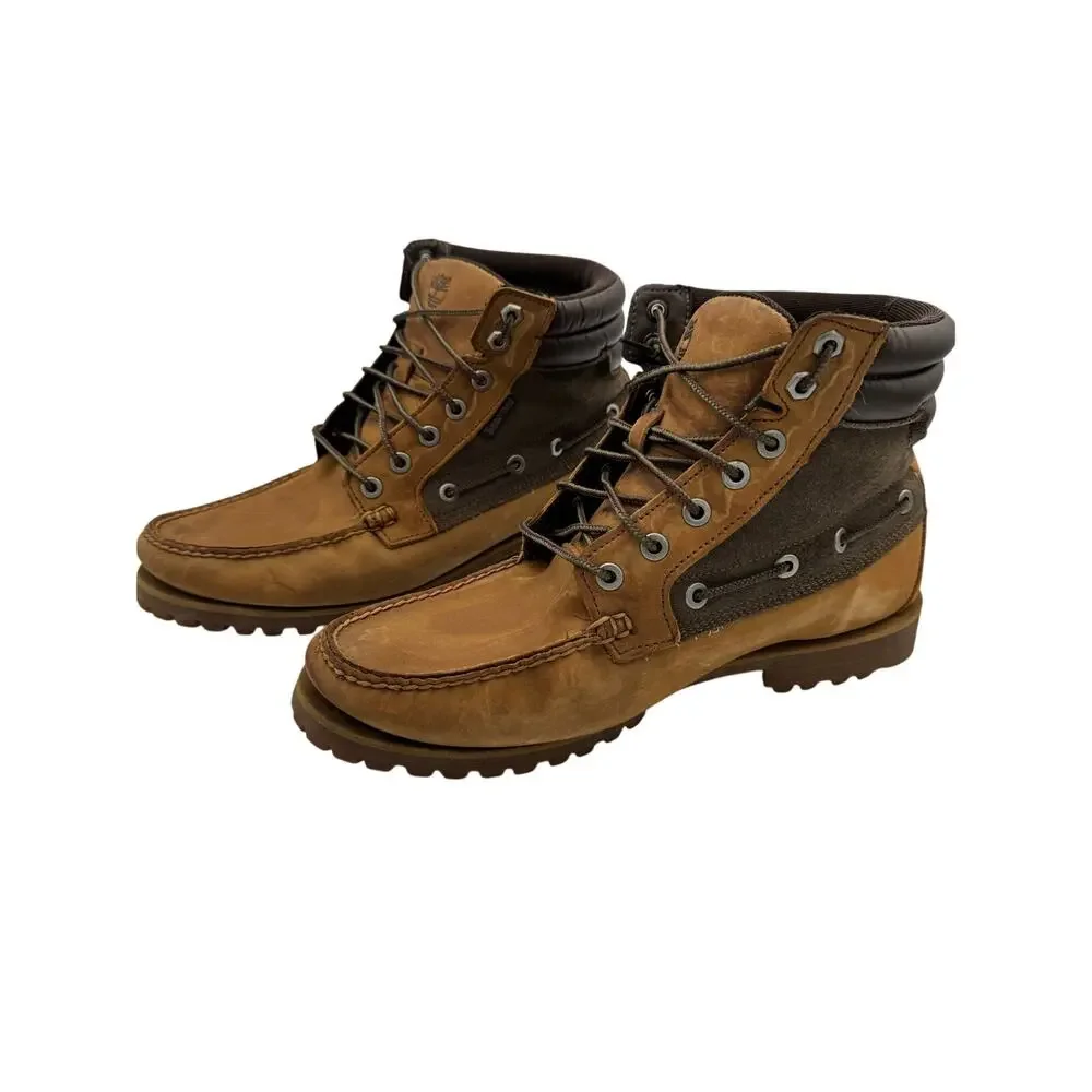 Timberland Leather Hiking/Work Boots Men’s Size 10 – Tan – Normal Wear